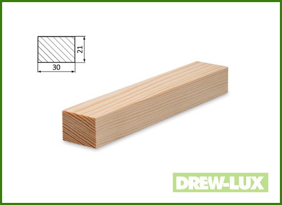 Listwa konstrukcyjna sosnowa 3,0 x 2,1 (2-2,45)